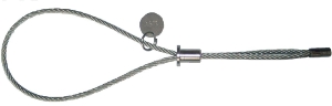 Câble de levage en acier zingué avec collerette réglable M16 (1.2 T)